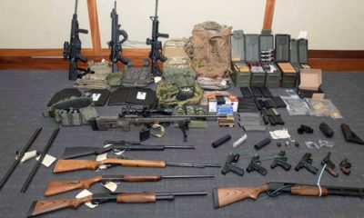 Photo of firearms and ammunition