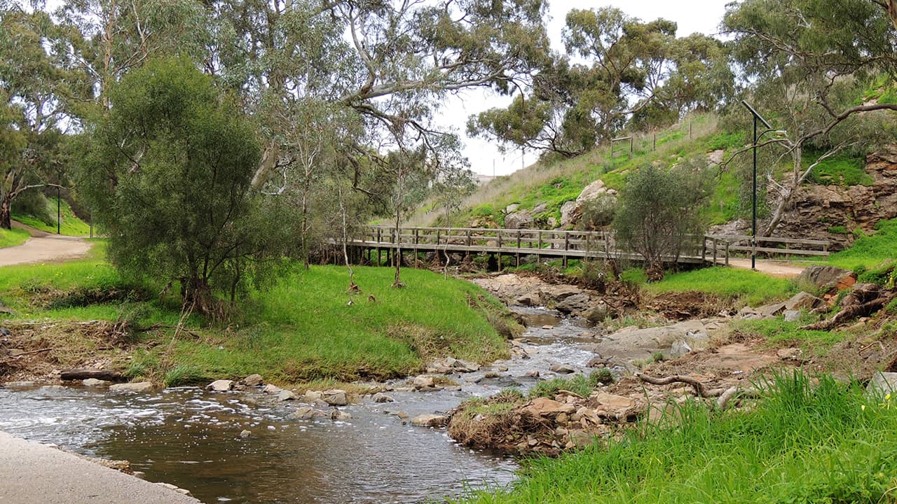 Photo of Dry Creek linear park in Adelaide, Australia