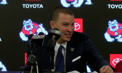 Fresno State men's basketball coach Justin Hutson