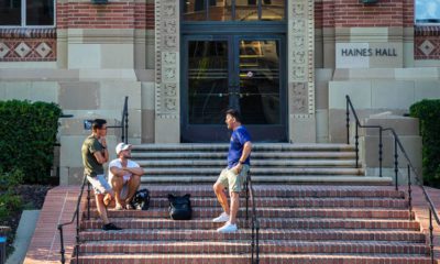Photo of people on the UCLA campus