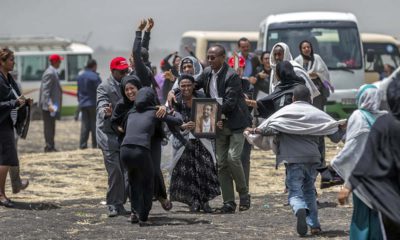 Photo of families of the victims of the Ethiopian Airlines plane crash
