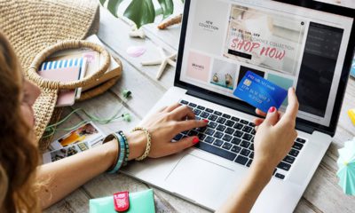 Photo of a women shopping online