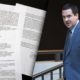 Composite illustration of AG Barr's summary of the Mueller Report and a photo of Rep. Devin Nunes
