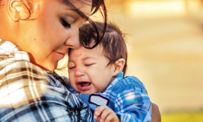 Photo of a teen mom with her 3-month-old child