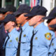 Image of cadets in formation at the Fresno City College police academy