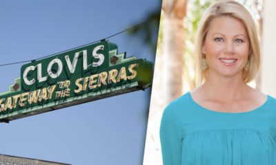 Clovis sign combined with image of Fresno Housing Commissioner Terra Brusseau