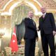 Photo of Russian President Vladimir Putin, left, and Turkish President Recep Tayyip Erdogan
