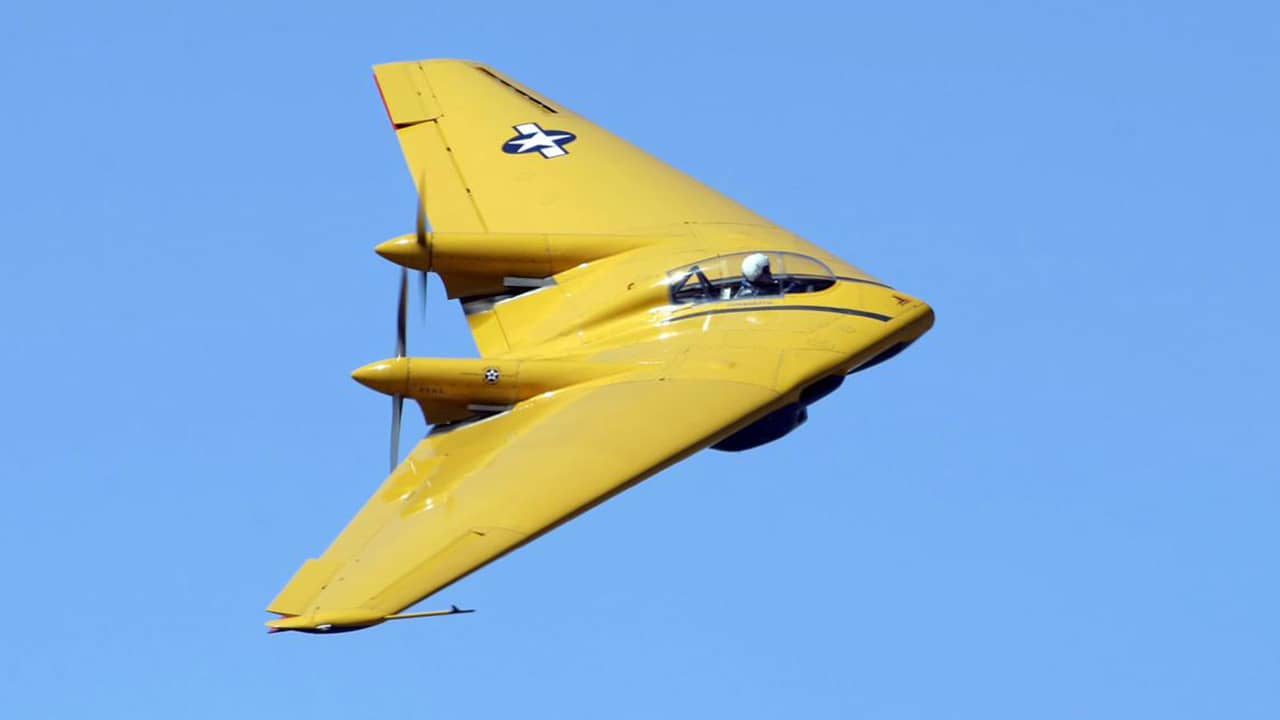 Photo of Northrop N-9M in flight