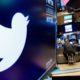 Photo of Twitter logo at the NYSE