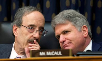 Photo of House Foreign Affairs Committee Chairman Rep. Eliot Engel D-N.Y., left, with Ranking member Rep. Michael McCaul, R-Texas