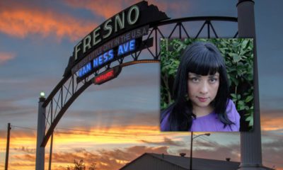 Photo combination of Marisol Baca and Fresno arch