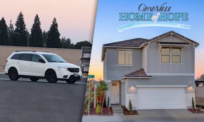 Composite of suspect's SUV and Granville Home of Hope