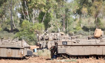Photo of Israeli soldier standing at a gathering point