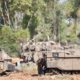 Photo of Israeli soldier standing at a gathering point