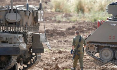 Photo of Israeli solder at the Israel Gaza border