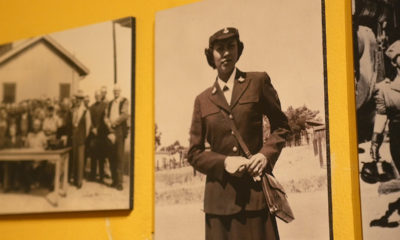 Image shows a 1950s era photograph depicting Latino life in the Central Valley of California