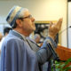 Photo of Imam Seyed Ali Ghazvini leading a prayer