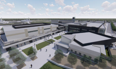 Aerial perspective of new Central Unified high school