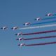 Photo of Alpha jets flying during the Paris Air Show