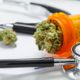 Photo of stethoscope and marijuana