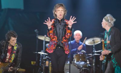 Photo of Mick Jagger, Ronnie Wood, Charlie Watts, and Keith Richards of The Rolling Stones