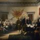 John Trumbull's 1819 painting of the drafting of the Declaration of Independence