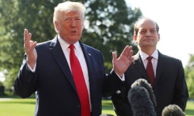 Photo of President Donald Trump and Alex Acosta