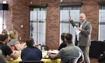 Photo of FUSD Superintendent Bob Nelson making a point to district administrators