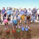 Photo of Mendota Unified children participating in the AMOR groundbreaking