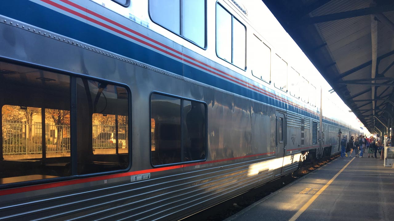 Photo of Amtrak's Coast Starlight passenger car Co