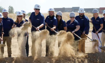 Photo of Madera Unified officials celebrating the start of new construction
