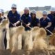 Photo of Madera Unified officials celebrating the start of new construction