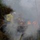Photo of firefighters working to put out fires in the Jacunda National Forest