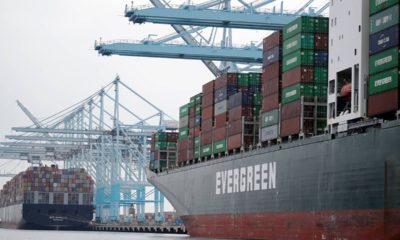 Photo of cargo ships in Los Angeles
