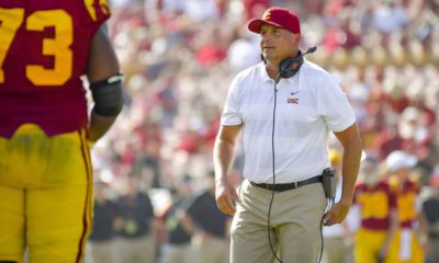 Photo of USC football coach Clay Helton