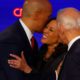 Photo of Cory Booker, Kamala Harris, and Joe Biden