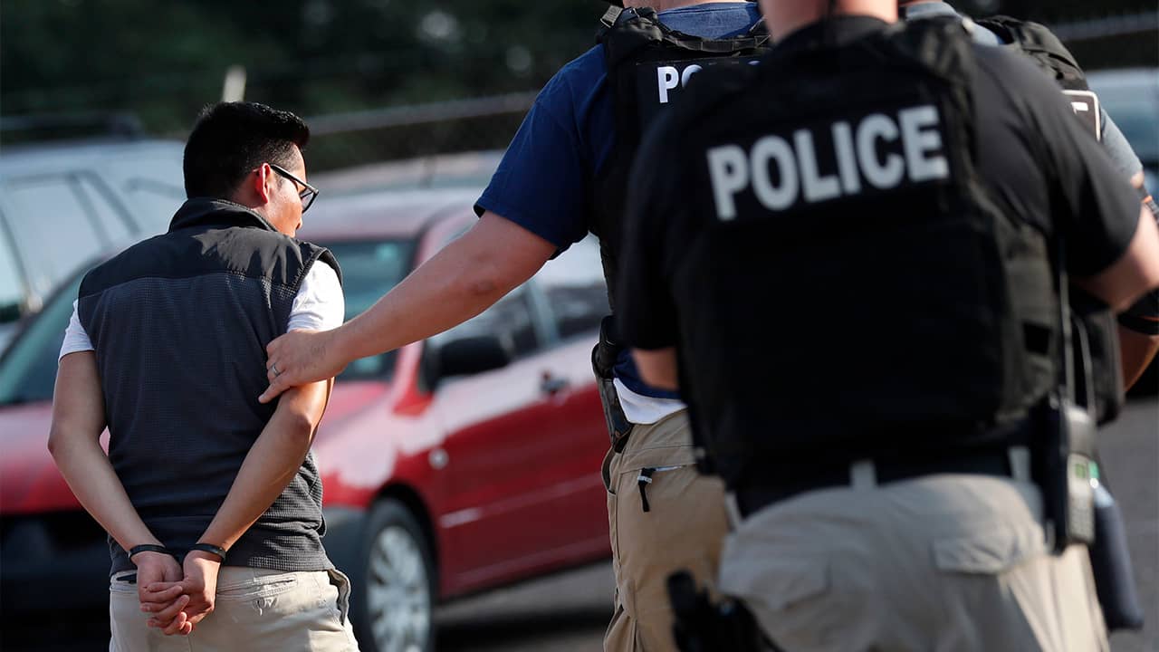 Photo of an ICE raid