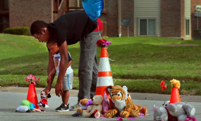 Photo of Michael Brown Jr. memorial