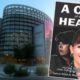 Composite photo of the Madden Library and the cover of the book A Cry of the Heart