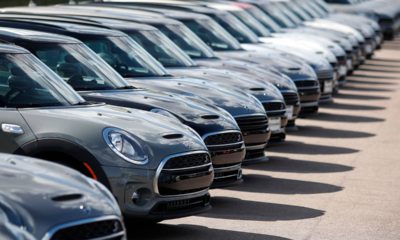 Photo of a row of Clubman sports-utility vehicles
