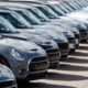 Photo of a row of Clubman sports-utility vehicles