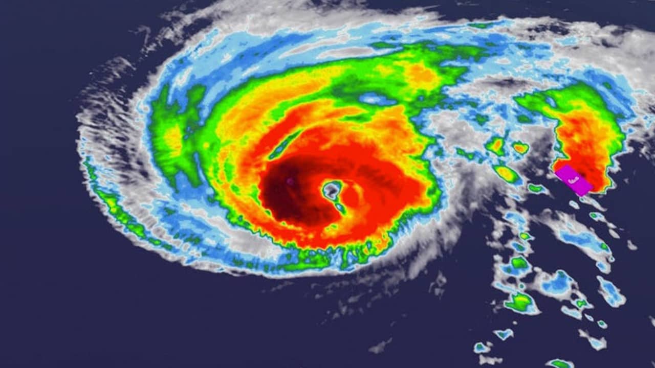 Photo of Hurricane Humberto map