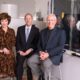 Photo of the Resnicks with Caltech President Thomas F. Rosenbaum