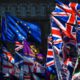 Photo of EU and Union flags