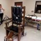 Photo of an electric chair in the execution chamber