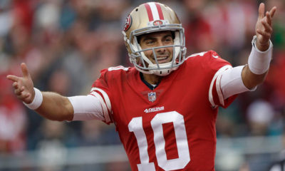 Photo of Jimmy Garoppolo in a 49ers uniform