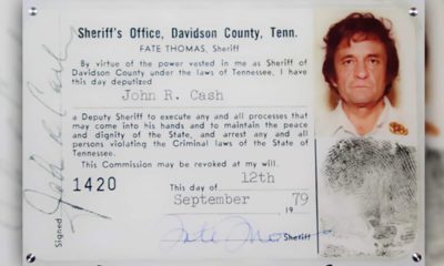 Photo of Johnny Cash's Deputy Sheriff ID Card