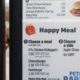 Photo of McDonalds menu