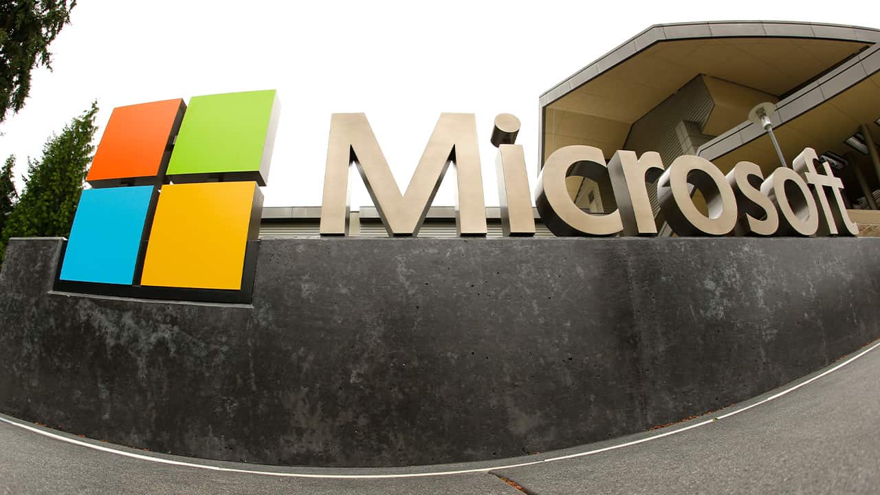 Photo of Microsoft logo