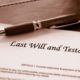 Photo of last will and testament